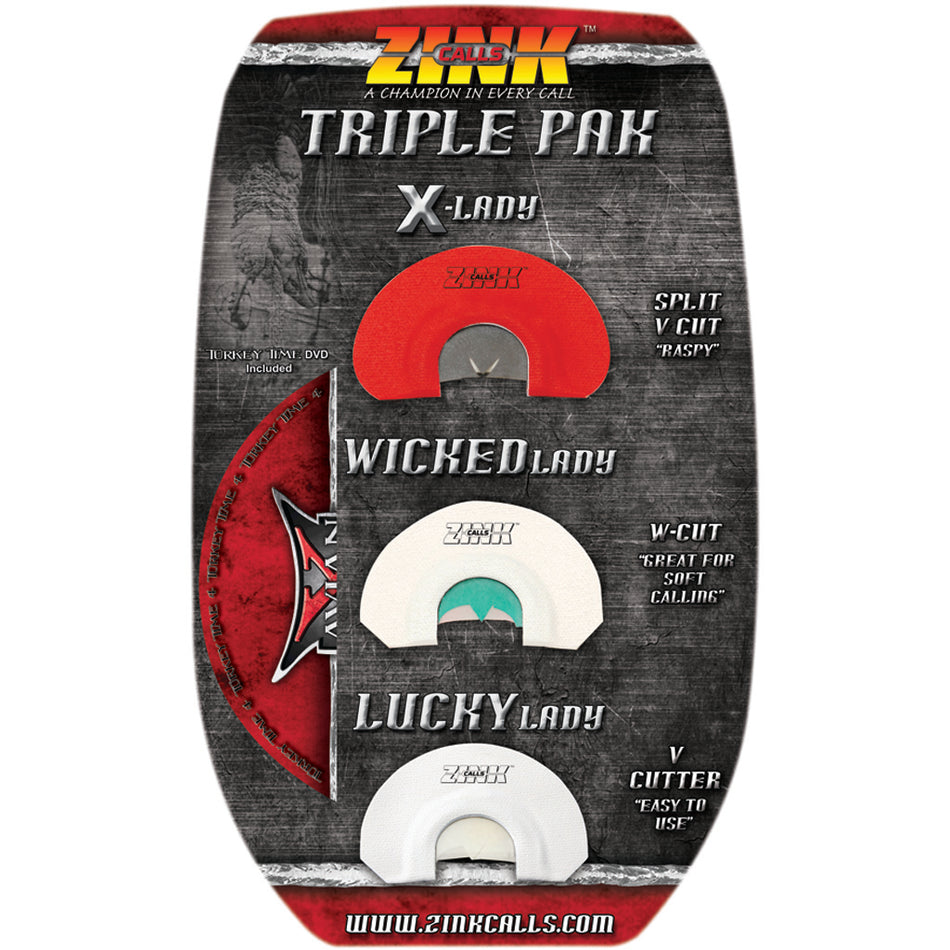 Zink Triple Pak 3 pk. Turkey Diaphragm Call