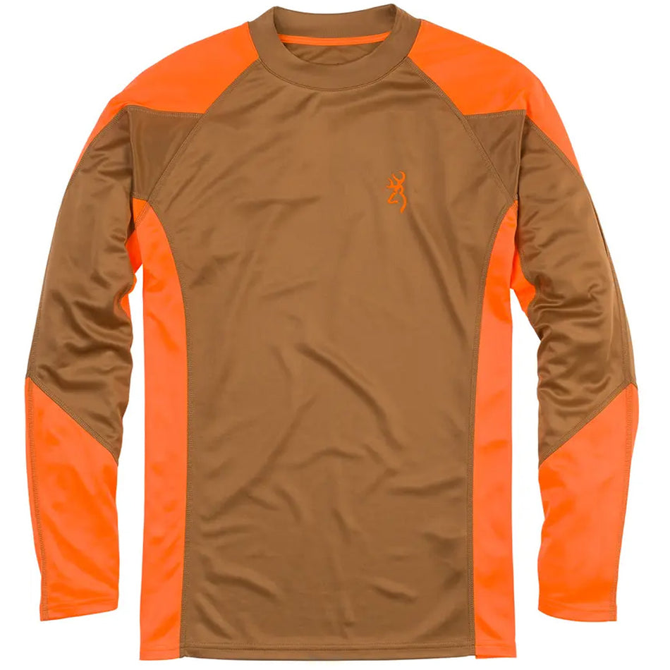 Browning NTS Upland Shirt Khaki/Blaze Size Medium