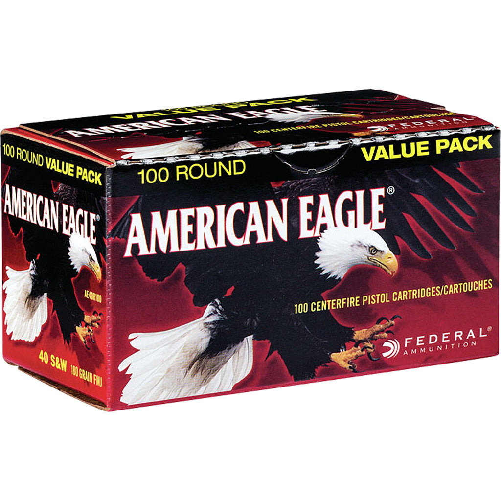 Federal .40 S&W American Eagle Value Pack 180 grain Full Metal Jacket ammunition
