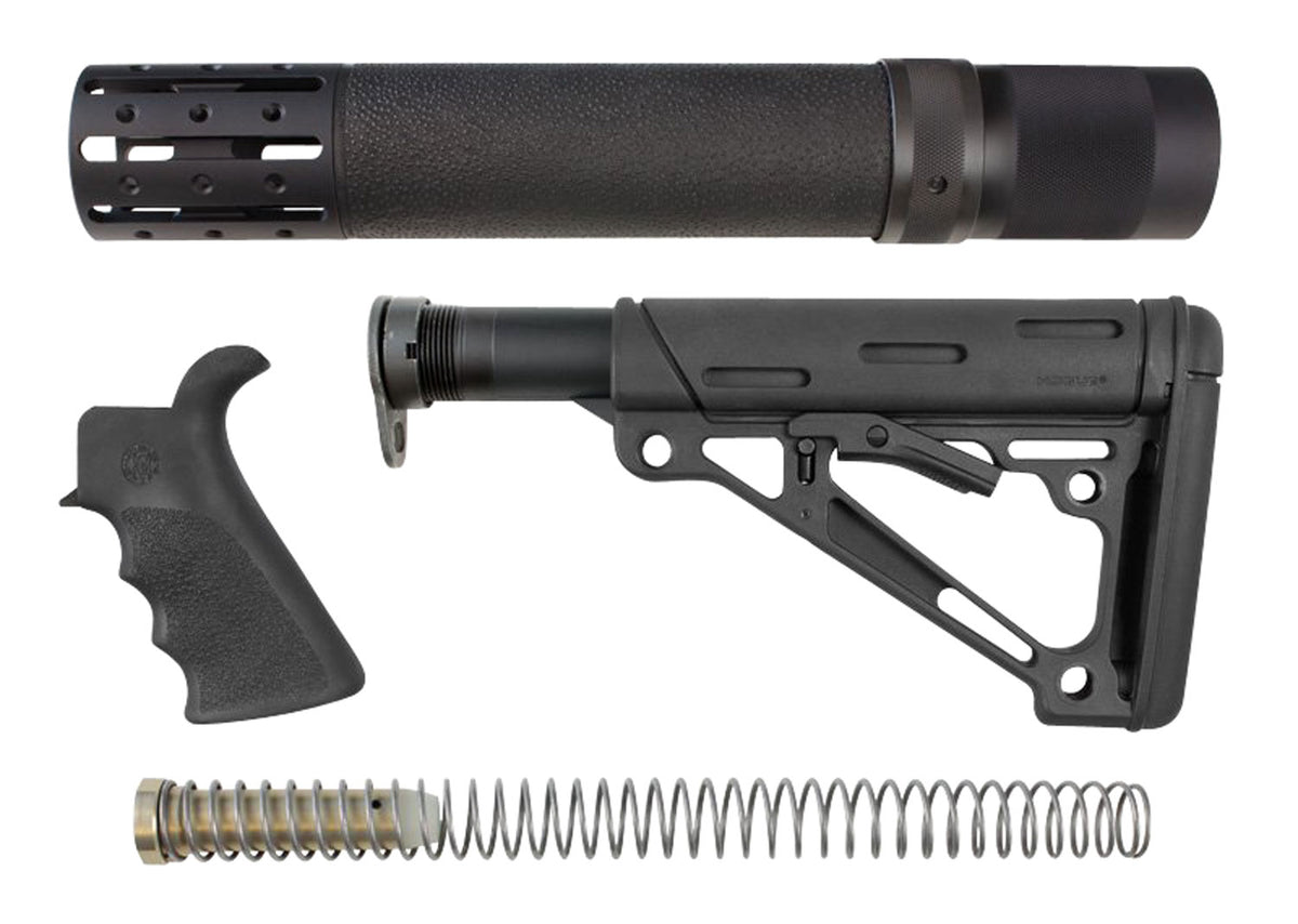 Hogue OverMolded Black Synthetic AR-15/M16 Stock Kit with Rifle Forend and Beavertail Grip