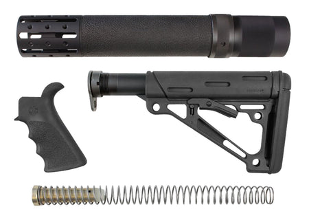 Hogue OverMolded Black Synthetic AR-15/M16 Stock Kit with Rifle Forend and Beavertail Grip