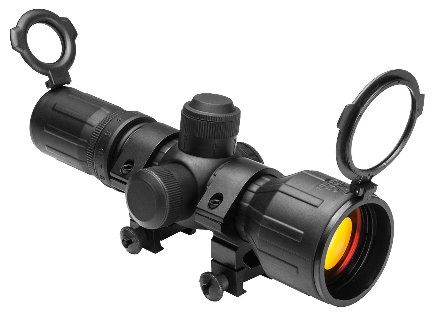 NcStar Compact Rubber Tactical Scope 3-9x42mm Illuminated P4 Sniper Reticle 30mm One-Piece Tube