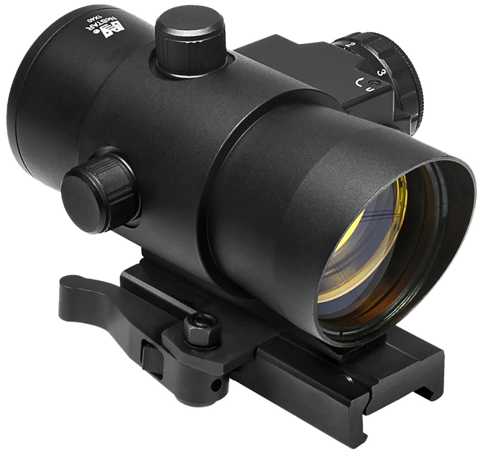 NcStar DLB140R 40mm Red Dot Reflex Optic with Red Laser Black Anodized 1x 3 MOA QR