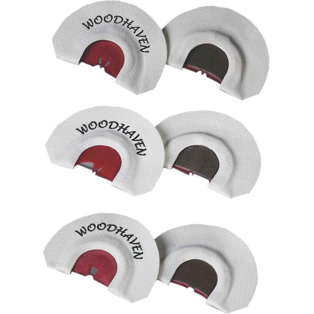 WoodHaven Red Zone Turkey Mouth Call 3-Pack Red Latex