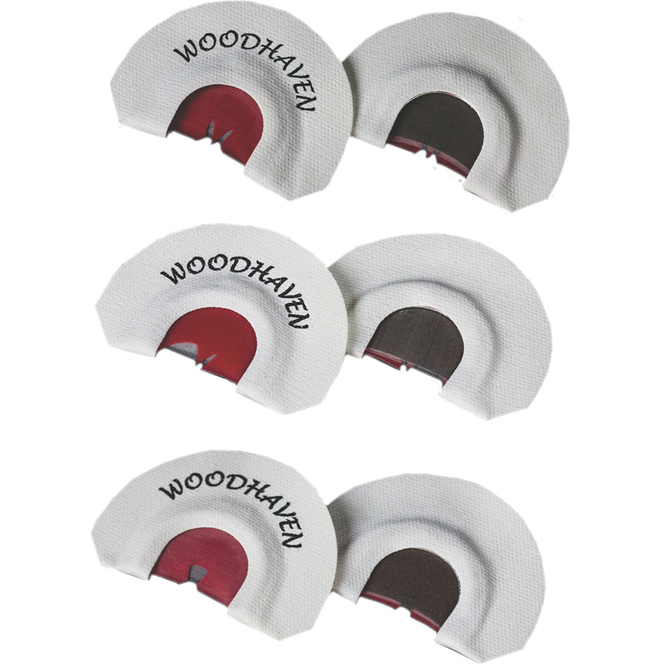 WoodHaven Red Zone Turkey Mouth Call 3-Pack Red Latex