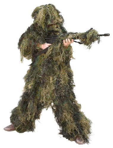 Red Rock 5-Pc Ghillie Suit Woodland Pattern Youth Large Size