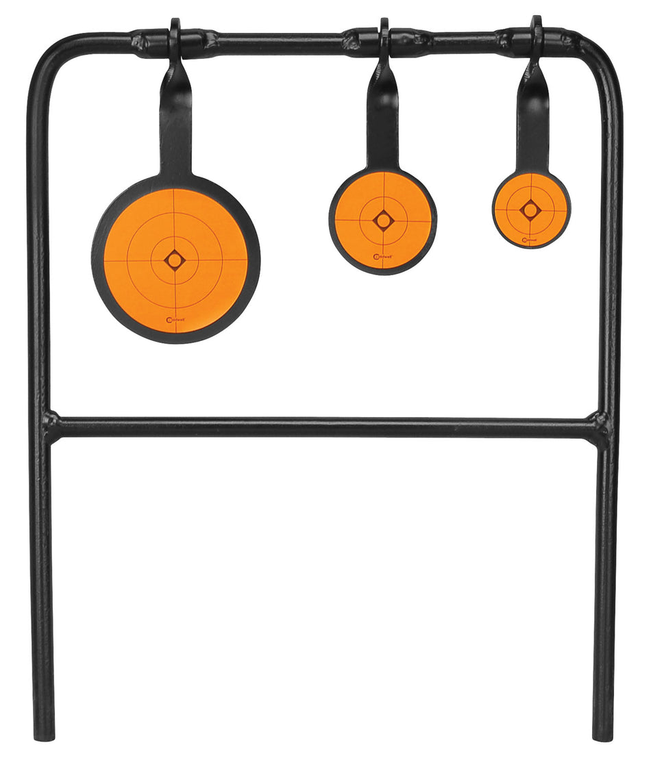 Caldwell 147072 Triple Spin Rimfire Steel Plinking Target Black/Orange 1.75-3.5"