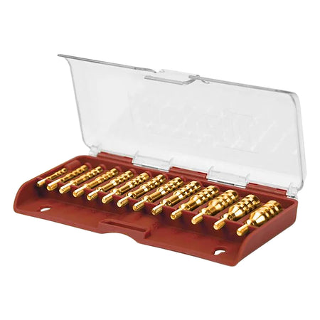 Tipton 13-Piece Brass Cleaning Jag Set Multi-Cal 8-32 & 5-40 Threads