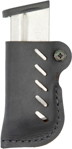 VersaCarry Single Stack OWB Leather Magazine Holder FlexVent Black