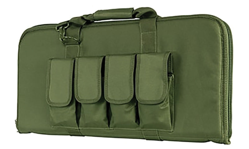 VISM NcSTAR AR/AK 28 Inch Pistol Case with Mag Pouches Green