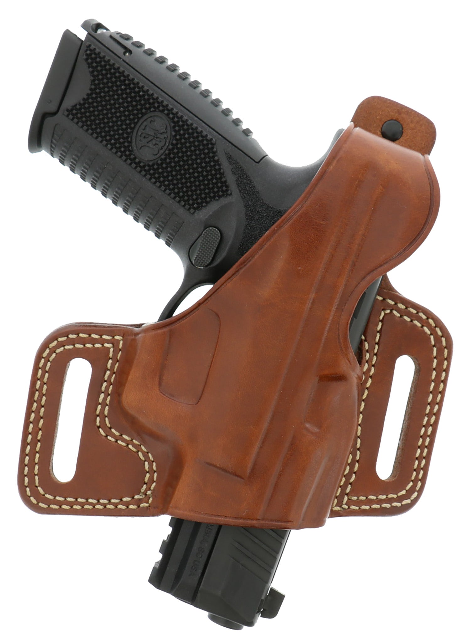 Galco SIL212 Silhouette Tan Leather OWB Belt Slide Holster 1911 3.50" Barrel Right Hand