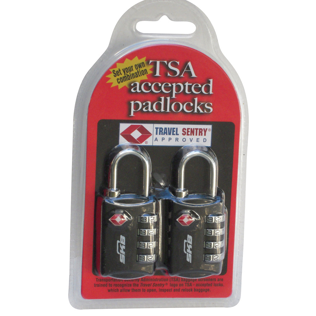 SKB TSA Accepted Combo Padlock 2-Pack for Luggage and Cases