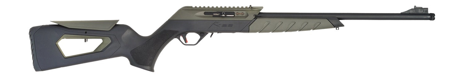 TriStar 60003 KR22 22 LR 10+1 18.60" Black Barrel, Picatinny Rail Receiver, Black/OD Green Skeletonized w/Adj Comb Polymer Stock