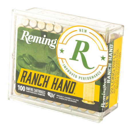 Remington .22 Long Rifle Ranch Hand 42 grain Plated Lead Round Nose ammunition