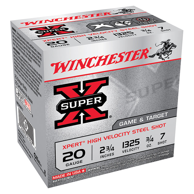 Winchester 20 Gauge Shotgun Ammo  2.75 in 3/4 oz #7