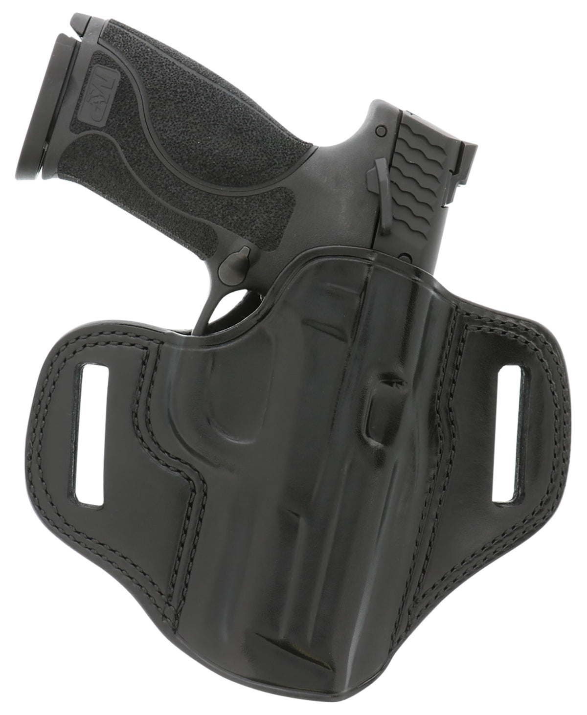 Galco CM226B Combat Master Black Leather OWB Holster Glock 19/32/36/45/19X Gen2-5 CZ P-10C Right Hand