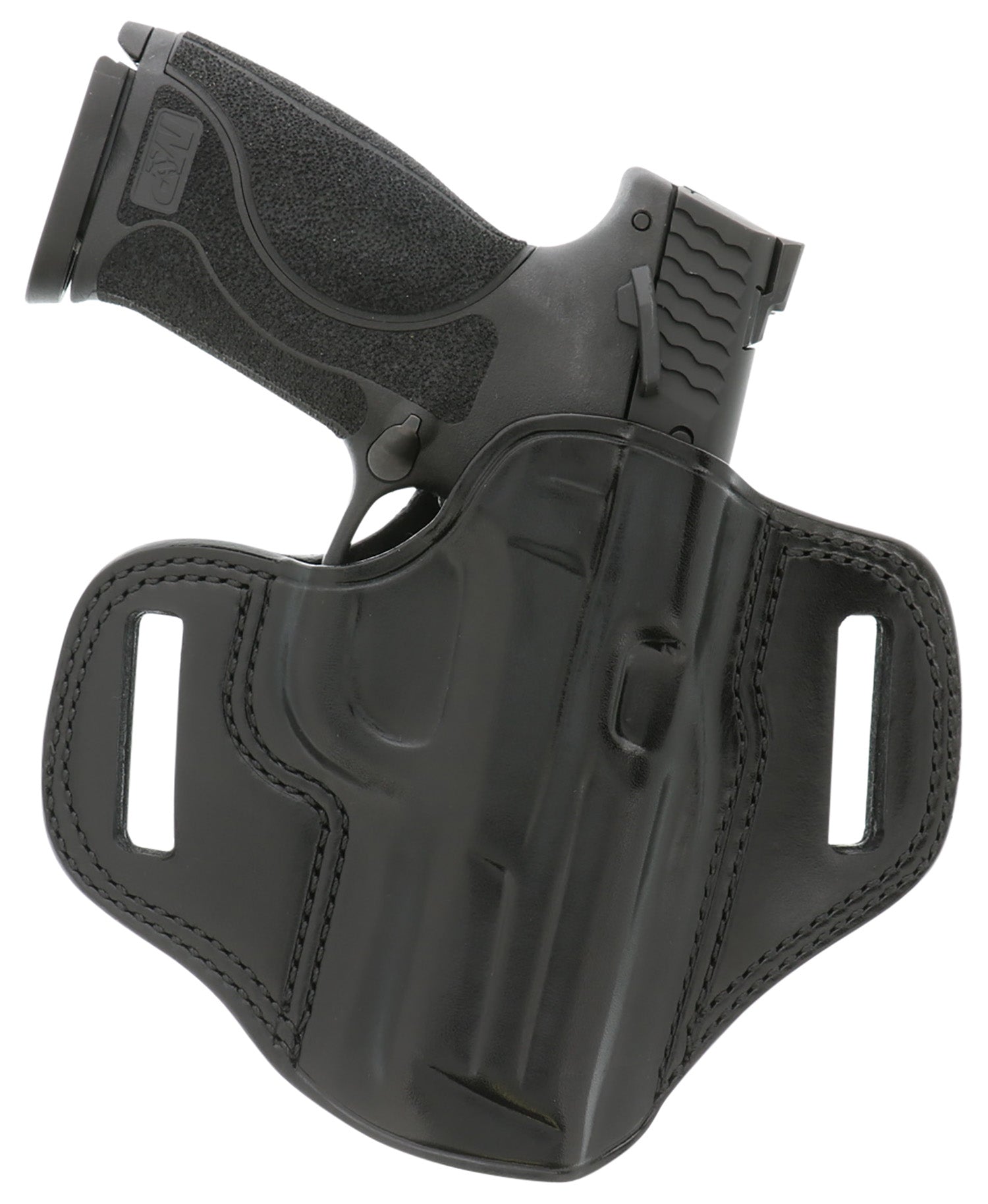 Galco CM226B Combat Master Black Leather OWB Holster Glock 19/32/36/45/19X Gen2-5 CZ P-10C Right Hand