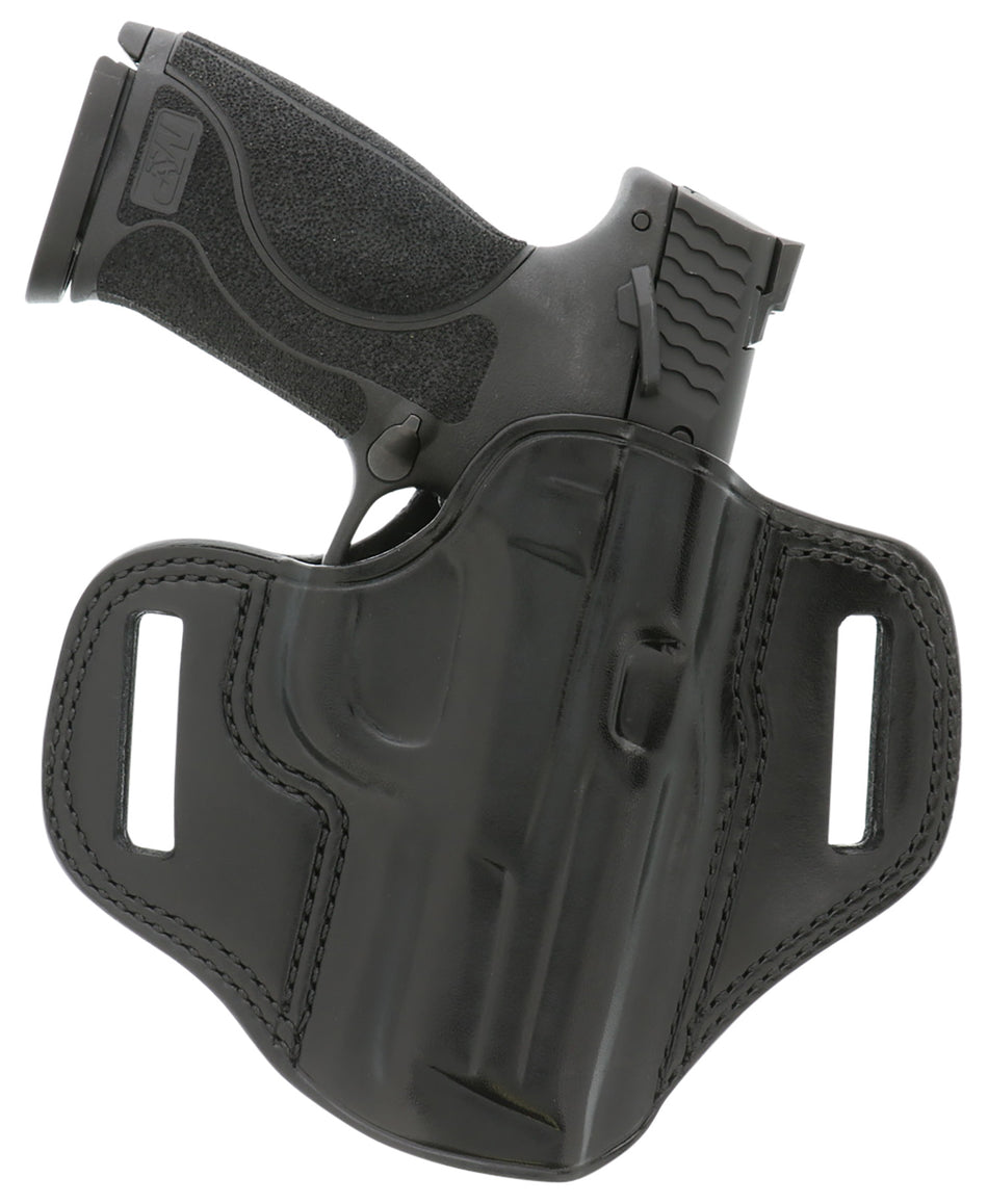 Galco CM226B Combat Master Black Leather OWB Holster Glock 19/32/36/45/19X Gen2-5 CZ P-10C Right Hand
