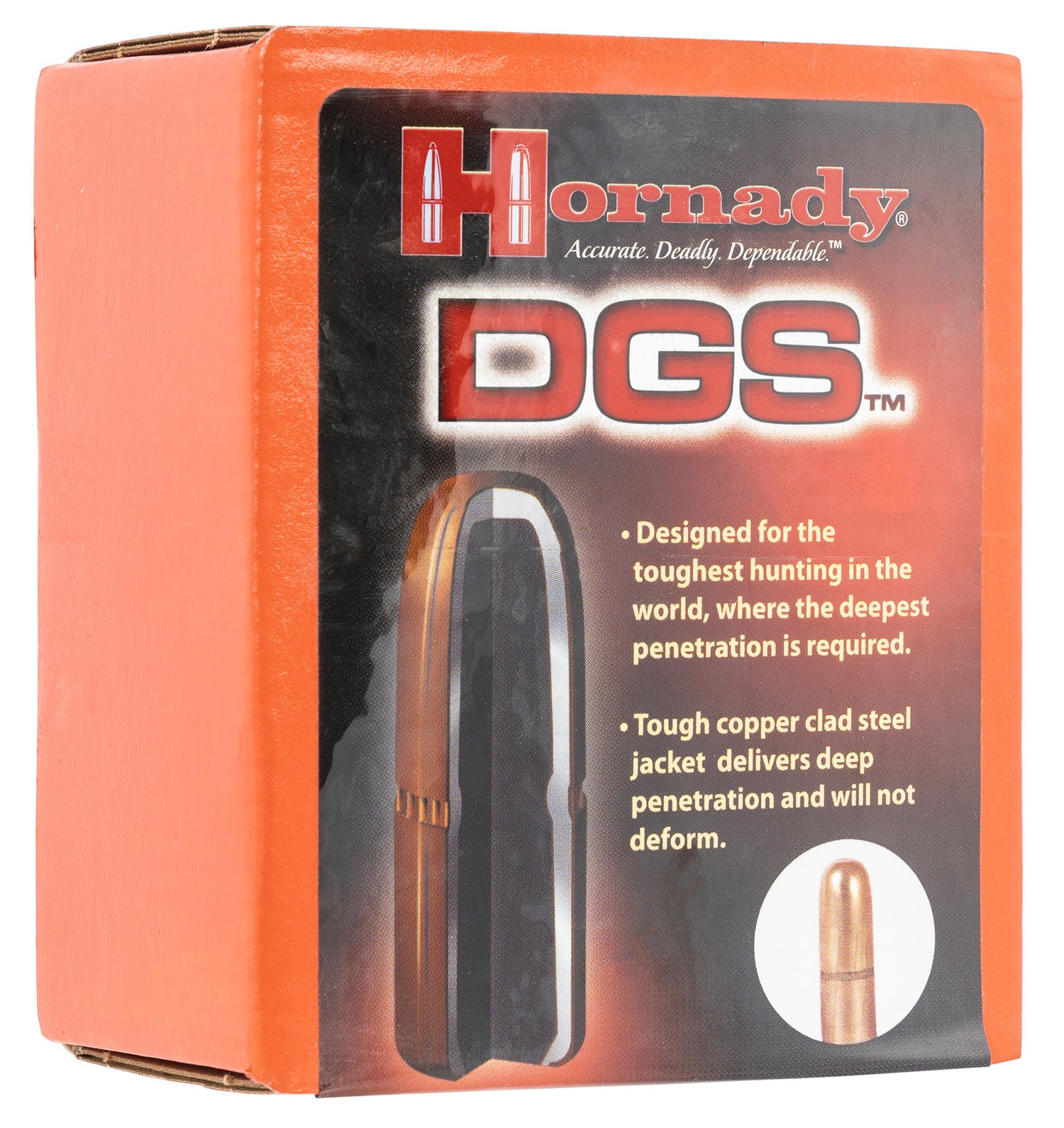Hornady 5051 DGS .505 Diameter 525 gr Hard Penetrating Solid Bullet 50/Box