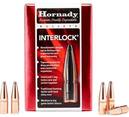 Hornady 41051 InterLock .411 Diameter 300 Grain Spire Point Bullet 50ct
