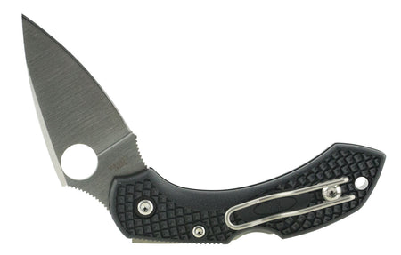 Spyderco C28PBK2 Dragonfly 2 Folding Knife 2.25" VG-10 Plain Edge Clip Point SS Blade Black FRN Handle