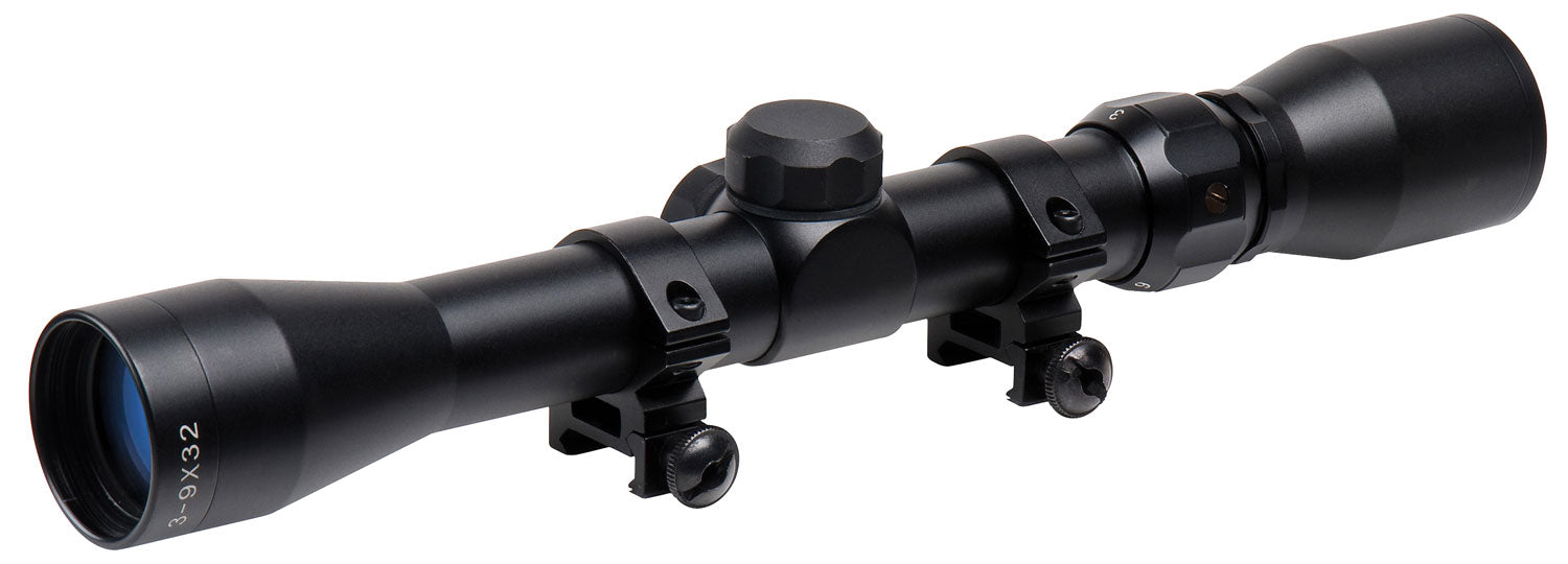 TruGlo Trushot 3-9x32mm Black 1" Tube Duplex Reticle Scope with 3/8" Rings TG-853932B