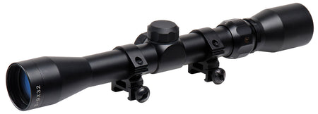 TruGlo Trushot 3-9x32mm Black 1" Tube Duplex Reticle Scope with 3/8" Rings TG-853932B