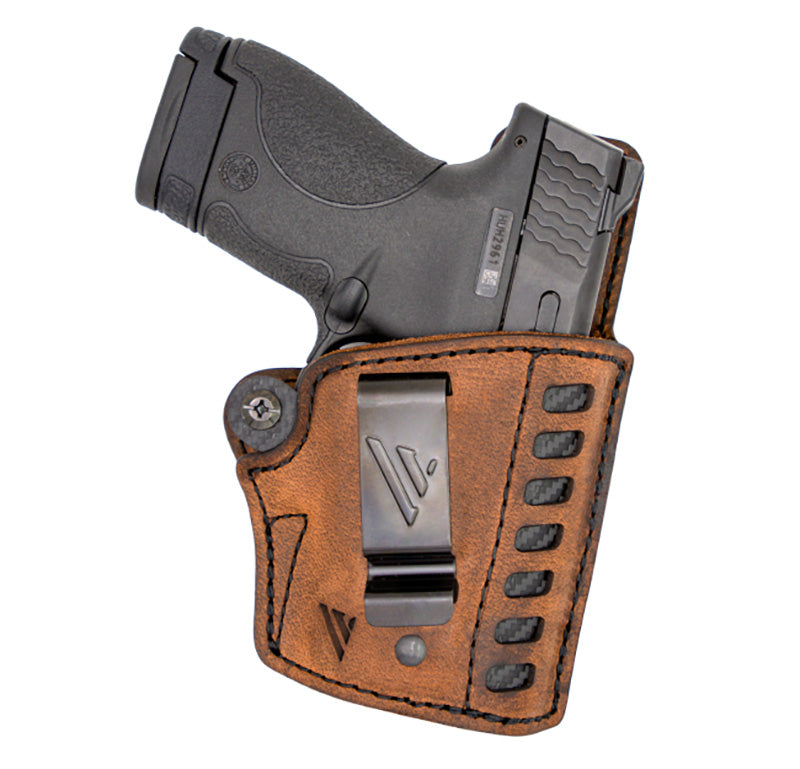 Versacarry Compound G2 Deluxe RH IWB Holster, Kydex/Water Buffalo Brown, Size 2
