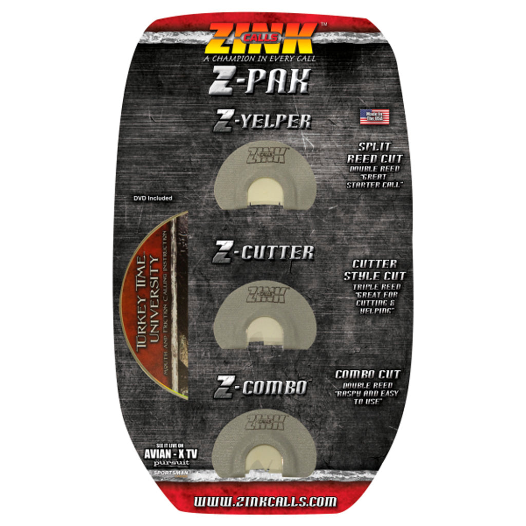 Zink Z-PAK Turkey Call Pack with Z-Yelper, Z-Cutter, Z-Combo