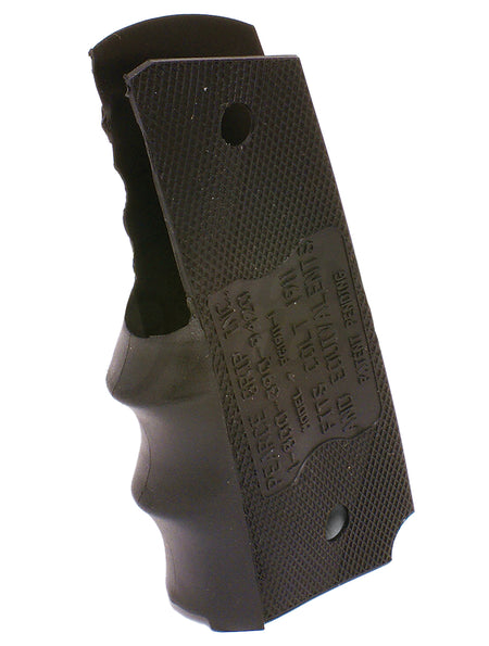 Pearce Grip PG19111 1911 Government Rubber Finger Groove Insert Black
