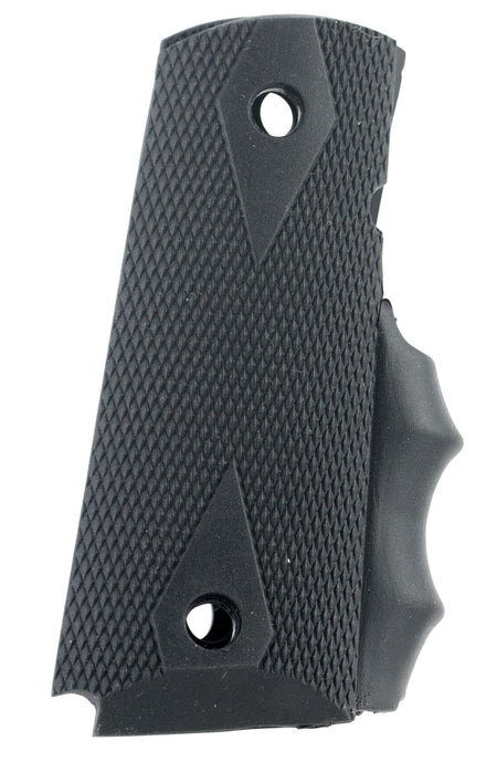 Pearce Grip PMGOM 1911 Compact Modular Grip System with Finger Groove Insert Black Rubber