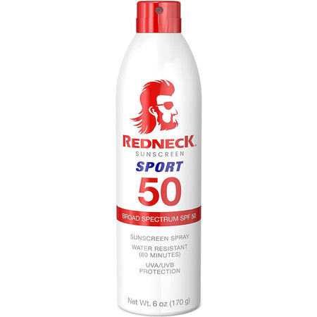 RedNeck Sunscreen SPF 50 Spray Reef-Friendly Unscented Formula