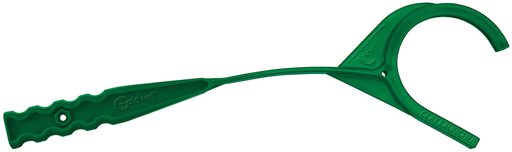 Caldwell 505501 Handheld Clay Pigeon Launcher Green Plastic Manual Cocking Ambidextrous