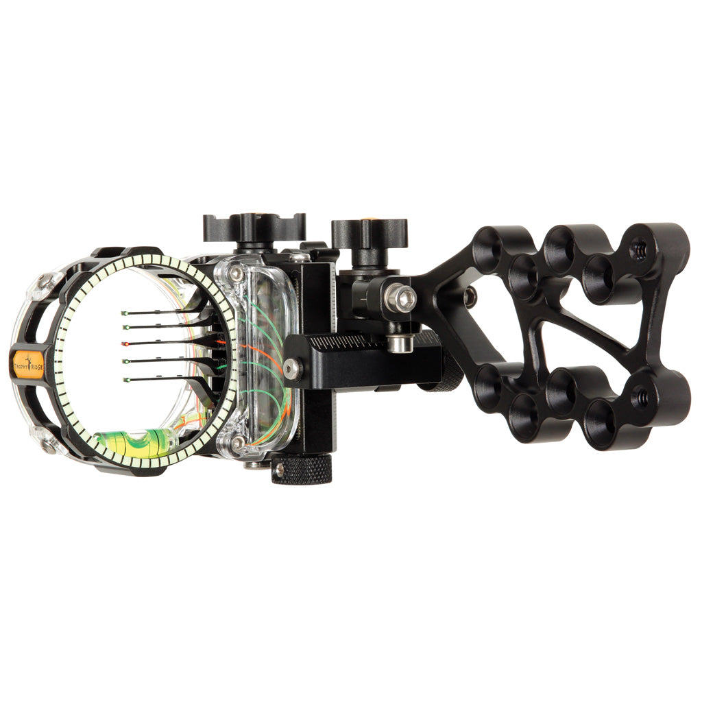 Trophy Ridge React Pro 5 Pin Bow Sight .010 RH Black Aluminum