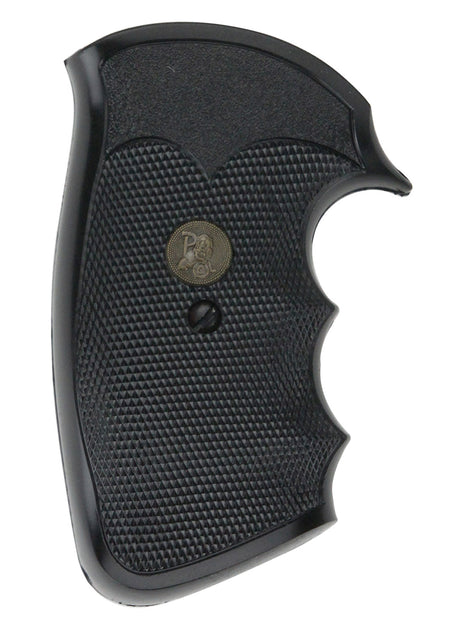 Pachmayr 02528 Checkered Black Rubber Gripper Grip with Finger Grooves for Colt Python & Trooper Revolvers