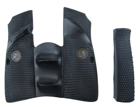 Pachmayr 03952 Checkered Black Rubber Signature Wraparound Grip for Browning Hi-Power Pistol