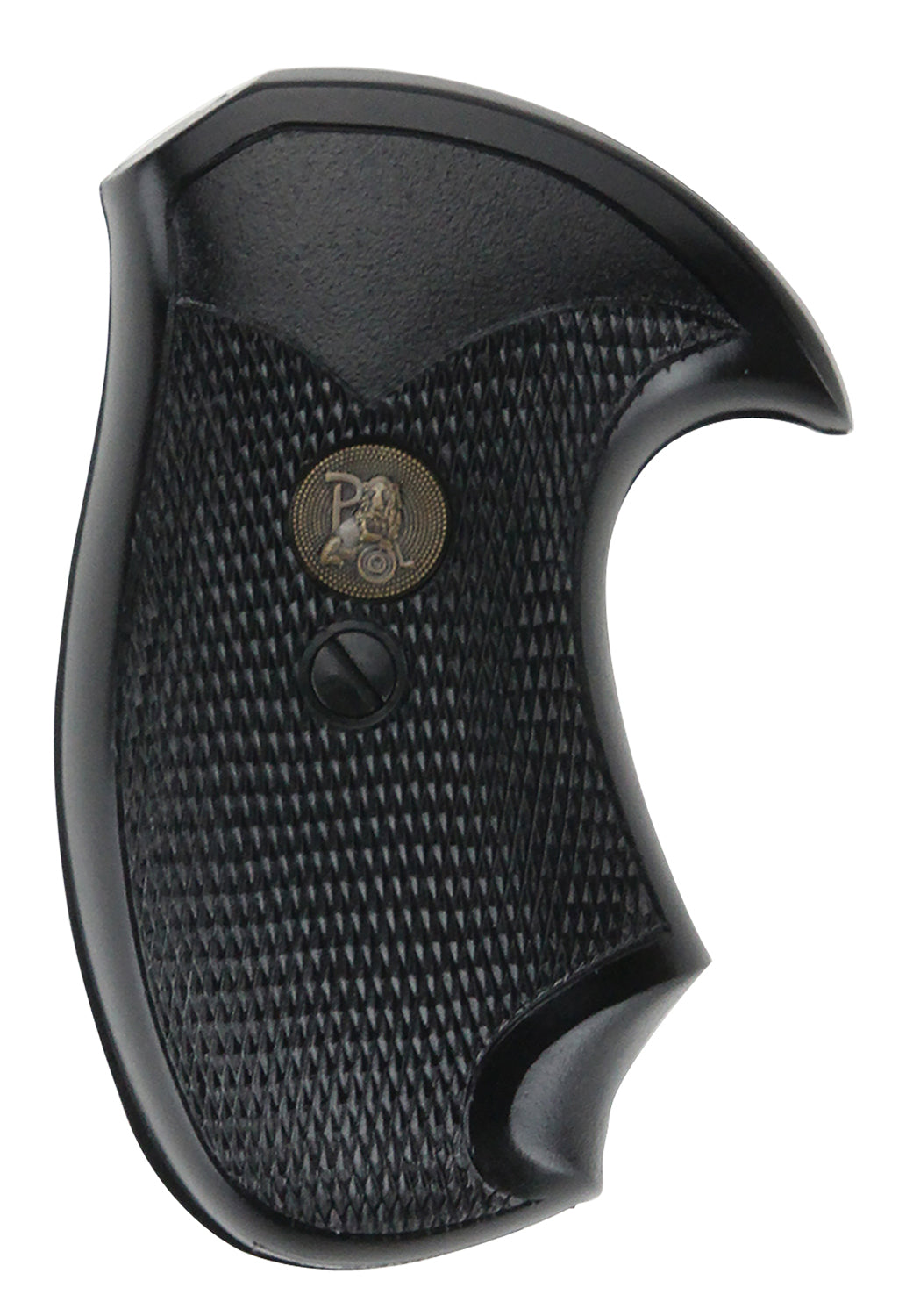 Pachmayr 02523 Black Rubber Compact Grip with Non-Slip Finish for Charter Arms