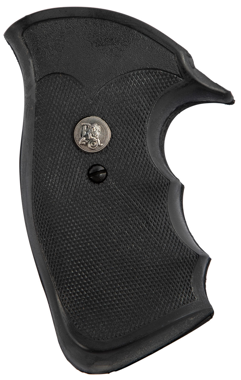 Pachmayr 05058 Checkered Black Rubber Decelerator Grip with Finger Grooves for Ruger Redhawk