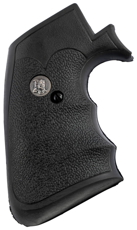 Pachmayr 05134 Checkered Black Rubber Decelerator Grip with Finger Grooves for Ruger Super Blackhawk