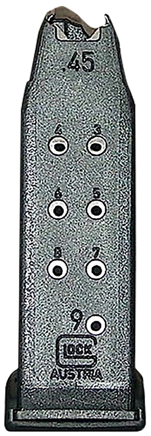 Glock MF30009 45 ACP 9rd Polymer Magazine for Glock 30 Black