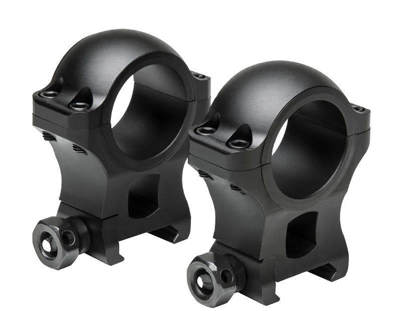 VISM Hunter 30mm Scope Ring Set - 1.3 Inch Height, Black Finish