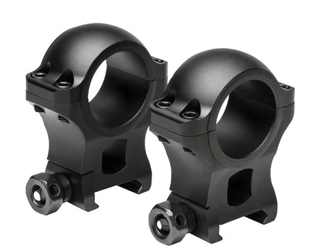 VISM Hunter 30mm Scope Ring Set - 1.3 Inch Height, Black Finish