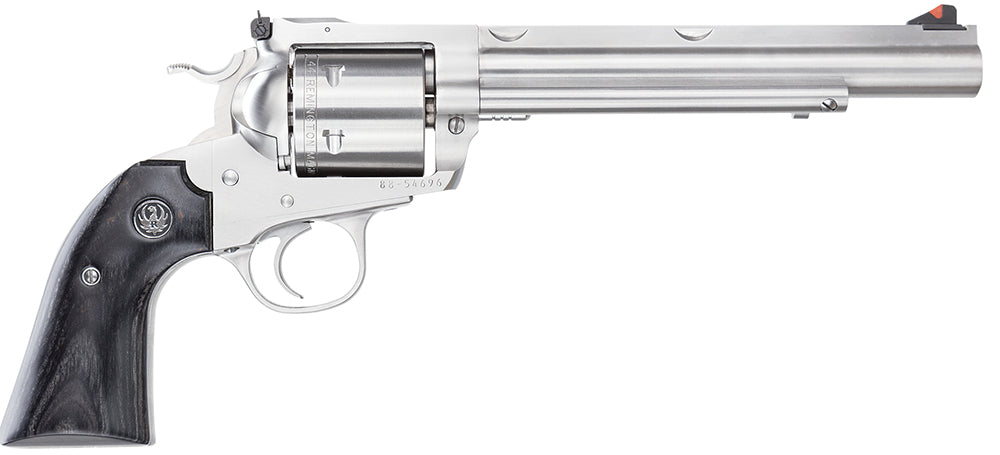 Ruger 0862 Super Blackhawk Hunter Large Frame 44 Rem Mag/44 Special 6rd 7.50" Satin Stainless w/Integral Mount Barrel, Cylinder & Frame, Bisley Black Laminate Grip, Transfer Bar Safety