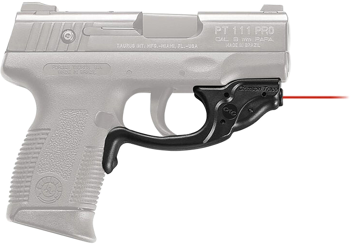 Crimson Trace 0180301 Compact Green Laser Laserguard for Taurus Millennium Pro, Black Polymer