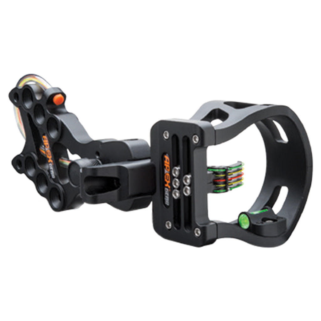 Apex Accu Strike XS Black 5 Pin .019 Reversible Bracket Bow Sight