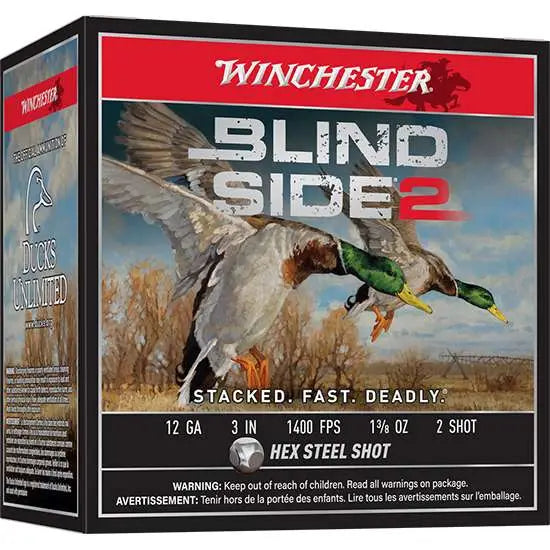 Winchester 12 Gauge Shotgun Ammo Blind Side 2 3 in 1-3/8 oz #2