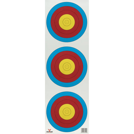 30-06 3 Spot Vertical Paper Target Faces 100 pk.