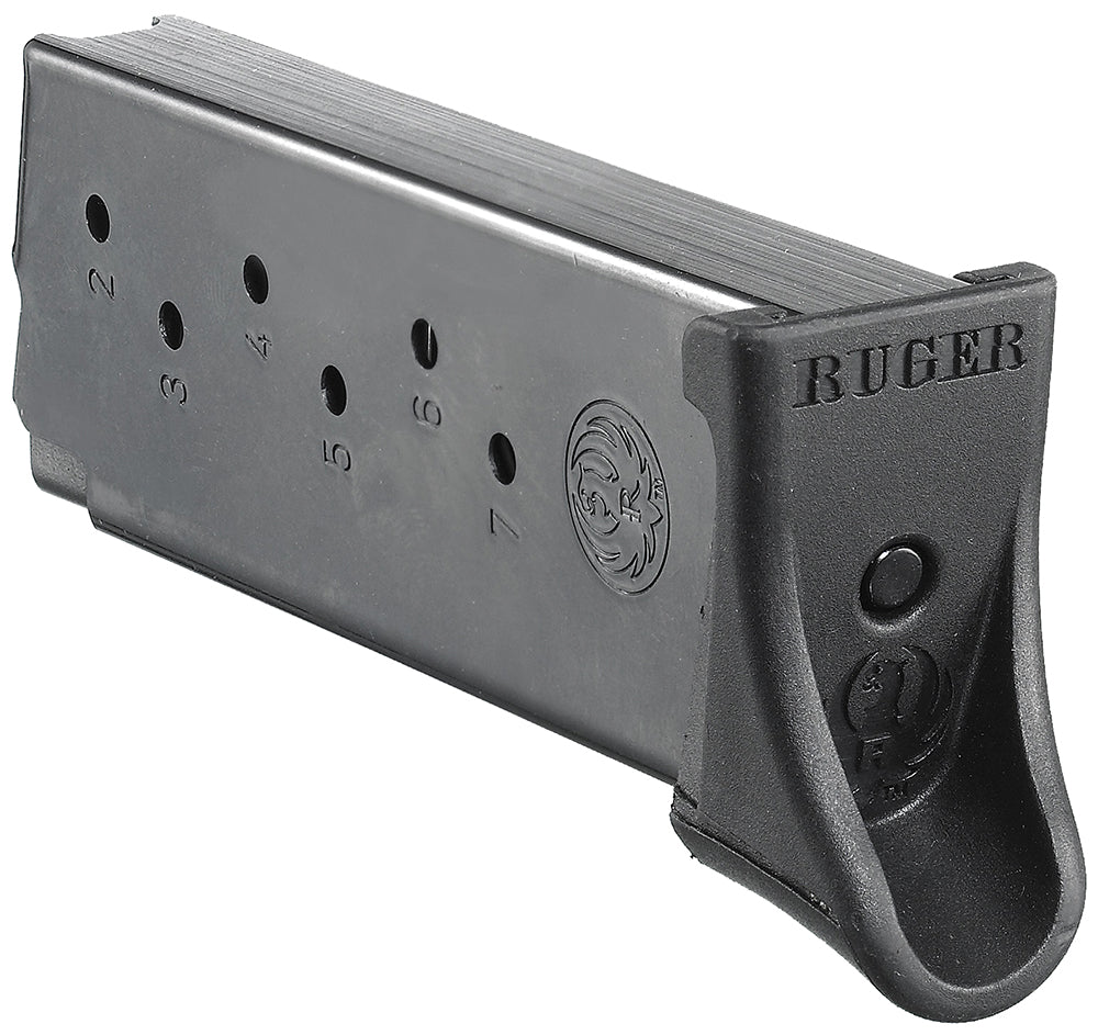 Ruger 90363 7rd Blued Steel Magazine 9mm Luger for Ruger LC9 and EC9s, Extended Floor Plate