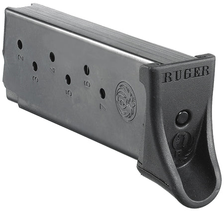 Ruger 90363 7rd Blued Steel Magazine 9mm Luger for Ruger LC9 and EC9s, Extended Floor Plate