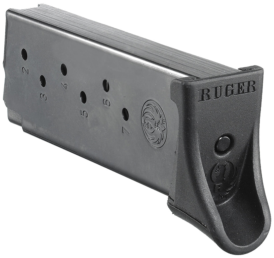 Ruger 90363 7rd Blued Steel Magazine 9mm Luger for Ruger LC9 and EC9s, Extended Floor Plate
